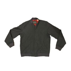 Levi Strauss Bomber Jacket Mens Size‎ Large Full Zip Dark Blue Vintage Aura